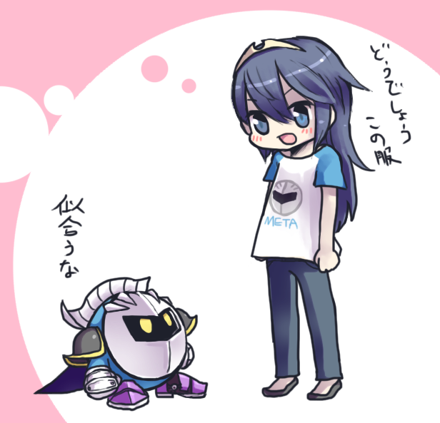 lucina and meta knight (fire emblem and 3 more) drawn by reironsenzai