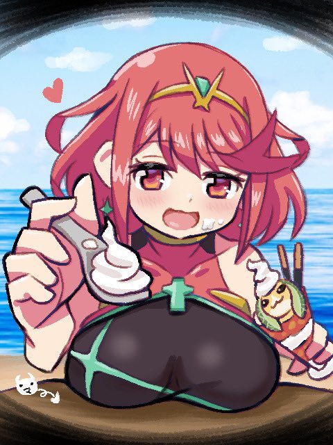 pyra (xenoblade chronicles and 1 more) drawn by ma2acworks