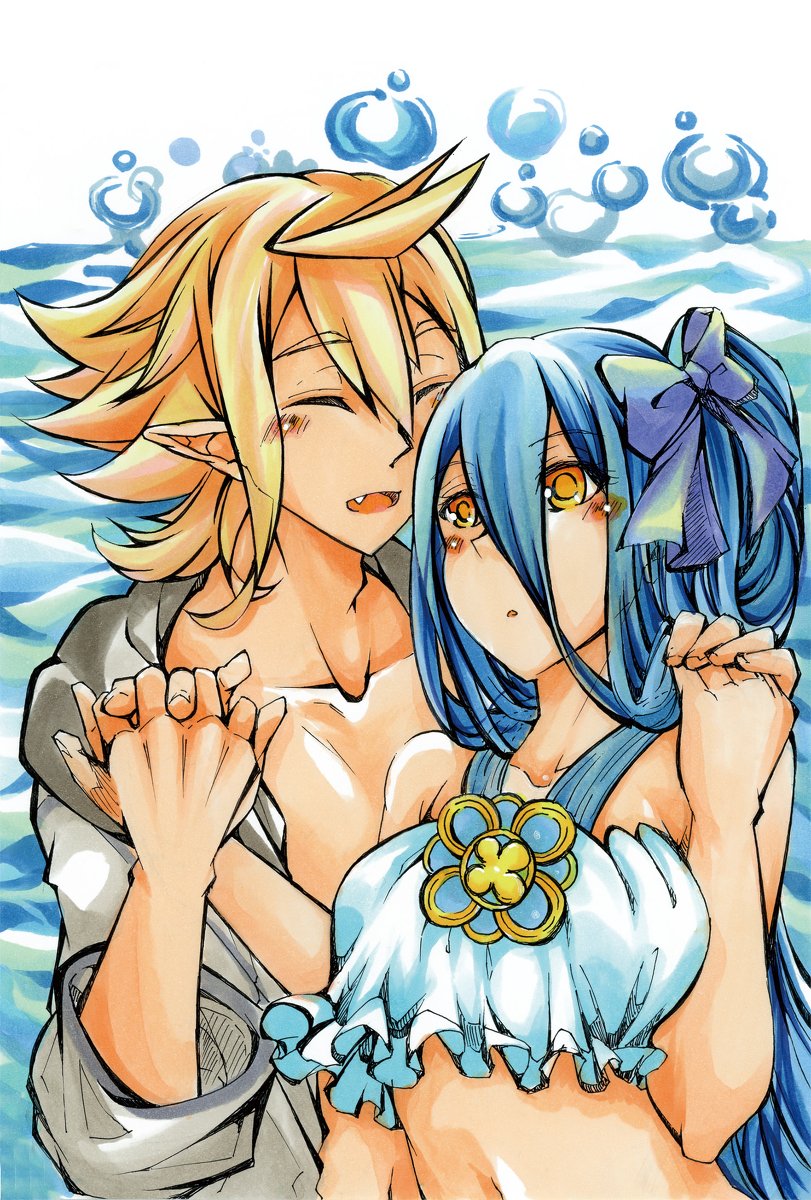 azura and male corrin (fire emblem and 1 more) drawn by shiratsu_(white-seaside)