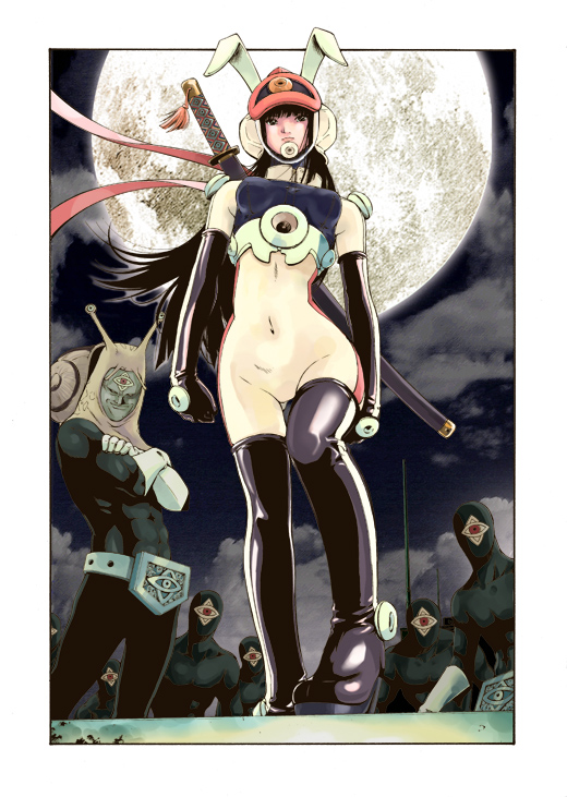 tsukino shitsuku (chou-mukiryoku sentai japafive) drawn by sato_masaki_(masayakofu)