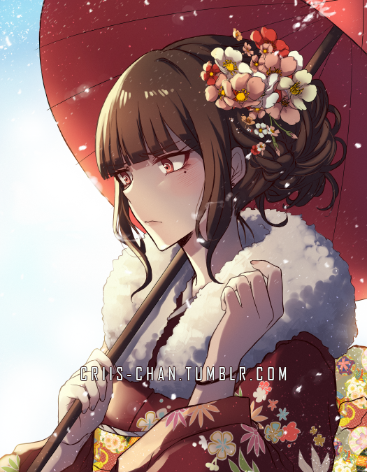 harukawa maki (danganronpa and 1 more) drawn by criis-chan