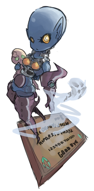 dark necrofear and destiny board (yu-gi-oh! and 1 more) drawn by jitsu_hidari