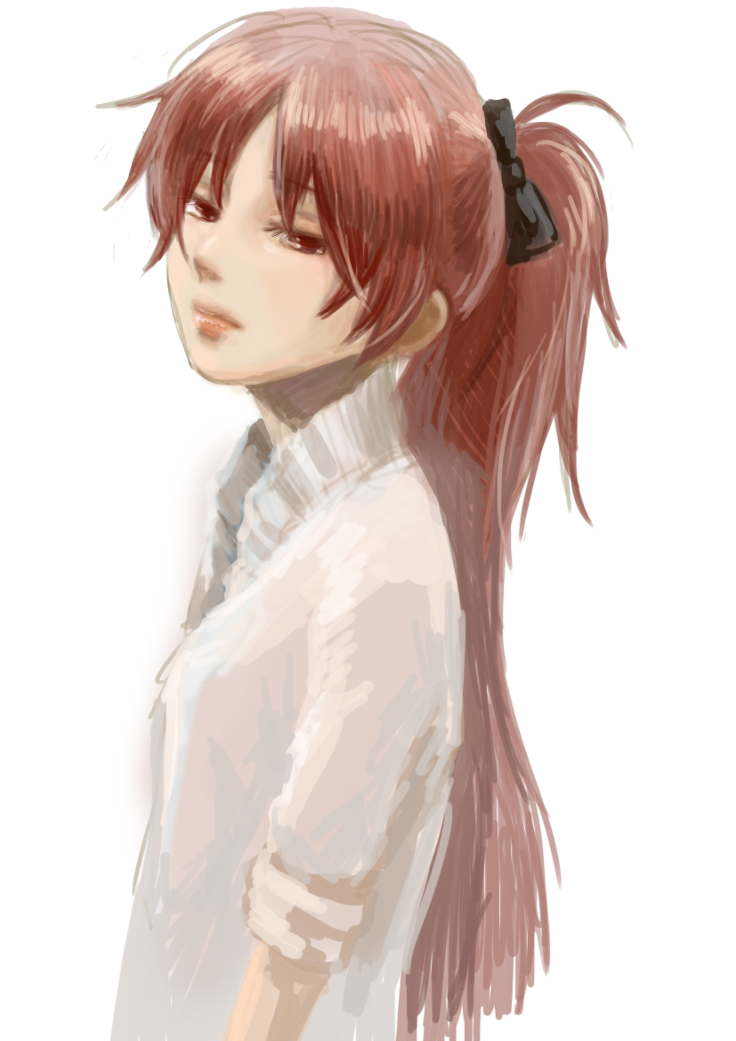 sakura kyoko (mahou shoujo madoka magica) drawn by kennyo_(muchimuchi)