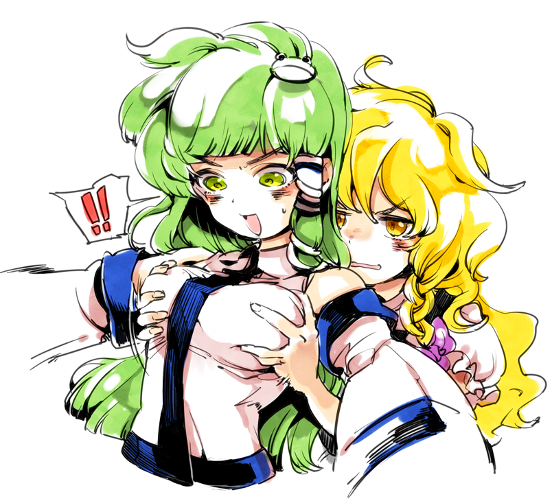 kirisame marisa and kochiya sanae (touhou) drawn by yukizen