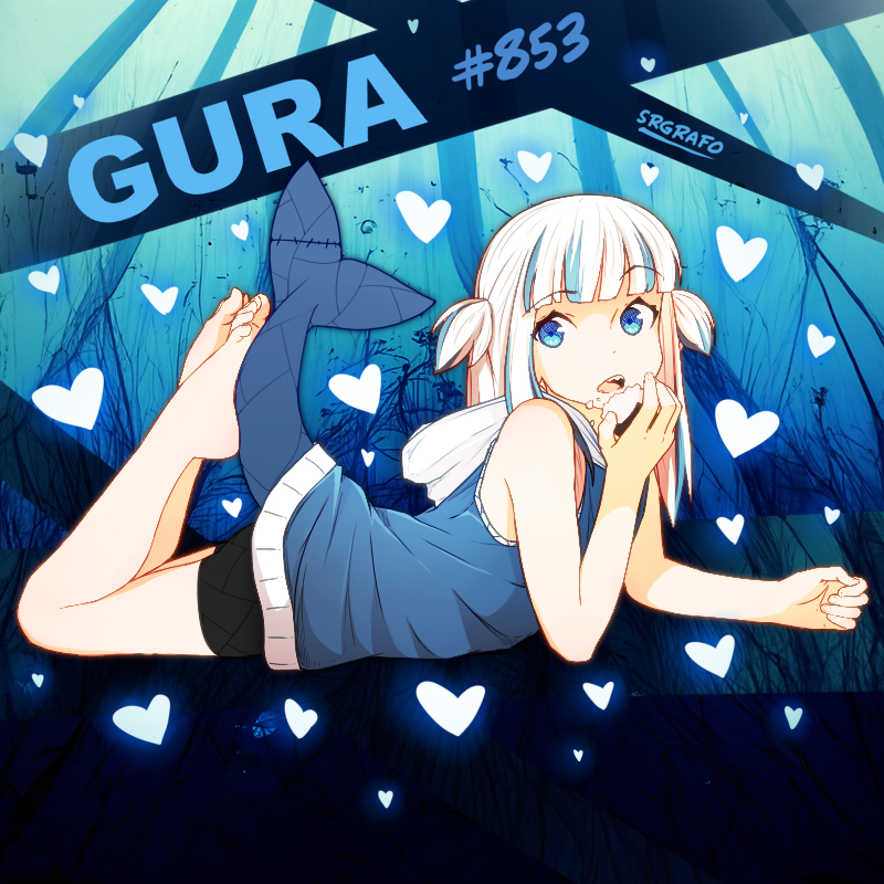 gawr gura (hololive and 1 more) drawn by srgrafo