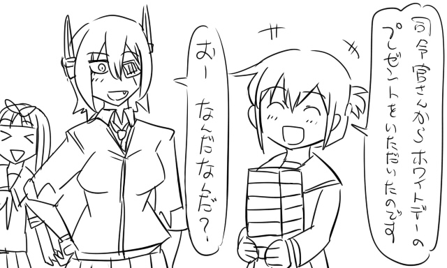 inazuma, yuudachi, and tenryuu (kantai collection) drawn by tonda