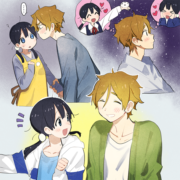 kitashirakawa tamako and ooji mochizou (tamako market and 1 more) drawn by momose_(oqo)