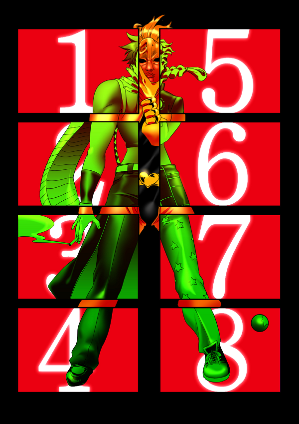 joseph joestar, kujo jotaro, dio brando, kujo jolyne, giorno giovanna, and 3 more (jojo no kimyou na bouken and 8 more) drawn by monoheiya