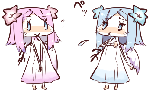 harvestasya vista and harvestasya xp (ar tonelico and 1 more) drawn by hato_haru