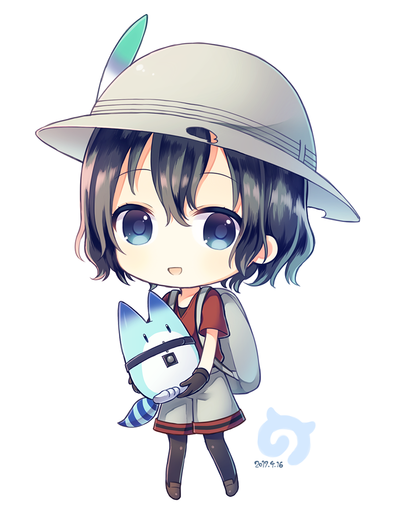 kaban and lucky beast (kemono friends) drawn by yamayu