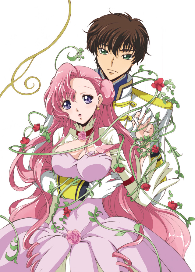kururugi suzaku and euphemia li britannia (code geass) drawn by akina_tsukako