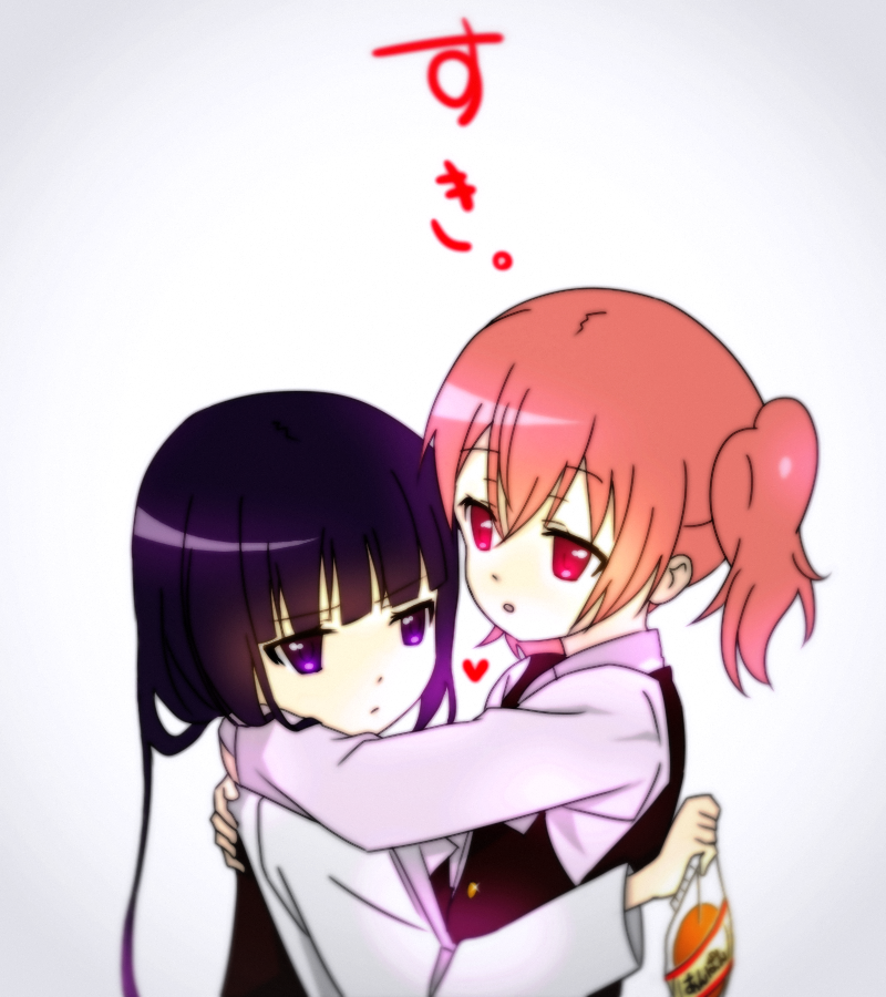 shirakiin ririchiyo and roromiya karuta (inu x boku ss) drawn by nekomata_(artist)