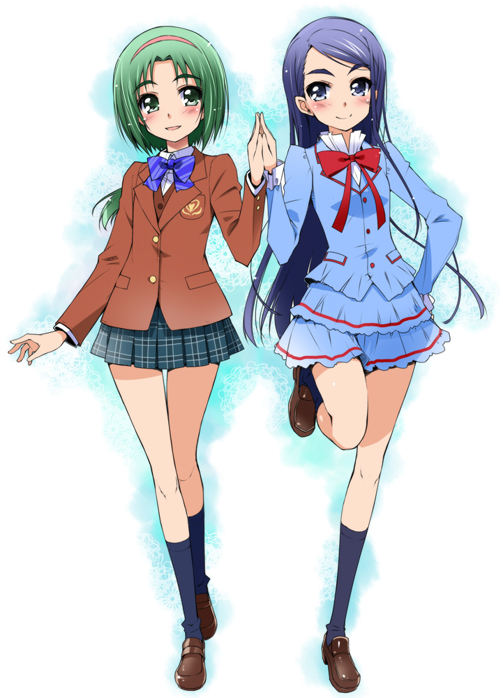 minazuki karen and akimoto komachi (precure and 3 more) drawn by haga_yui