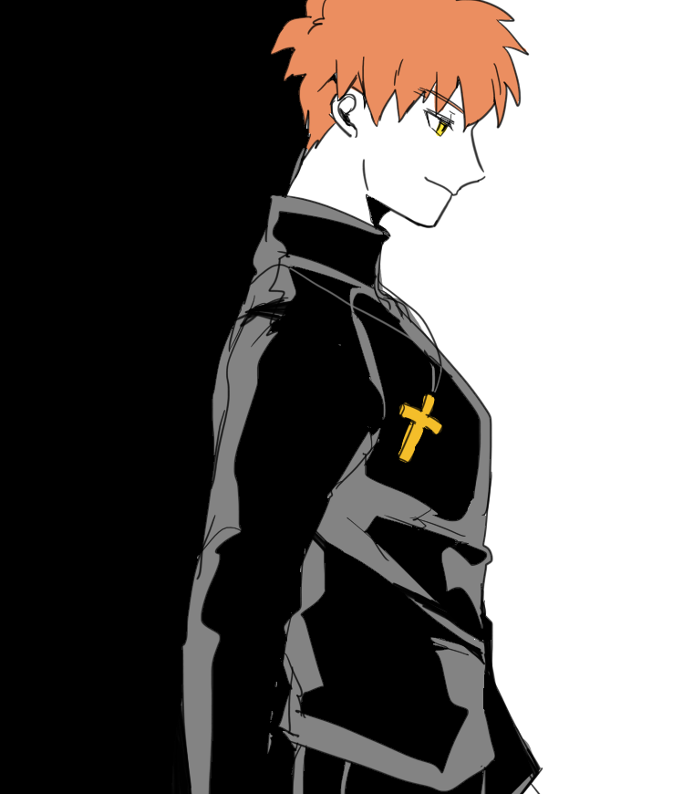 emiya shirou and kotomine shirou (fate and 1 more) drawn by bananachoco