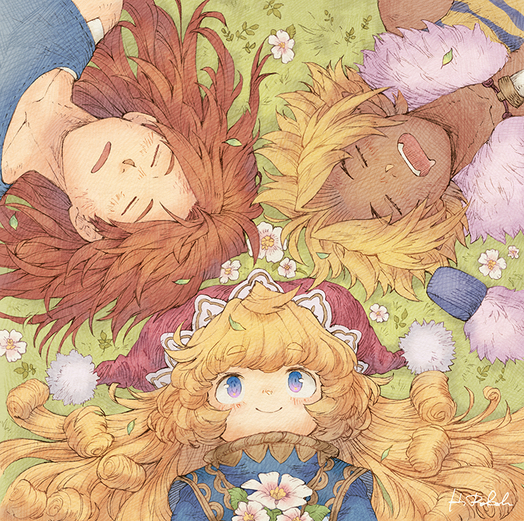 charlotte, duran, and kevin (seiken densetsu and 1 more) drawn by hashibi_rokou