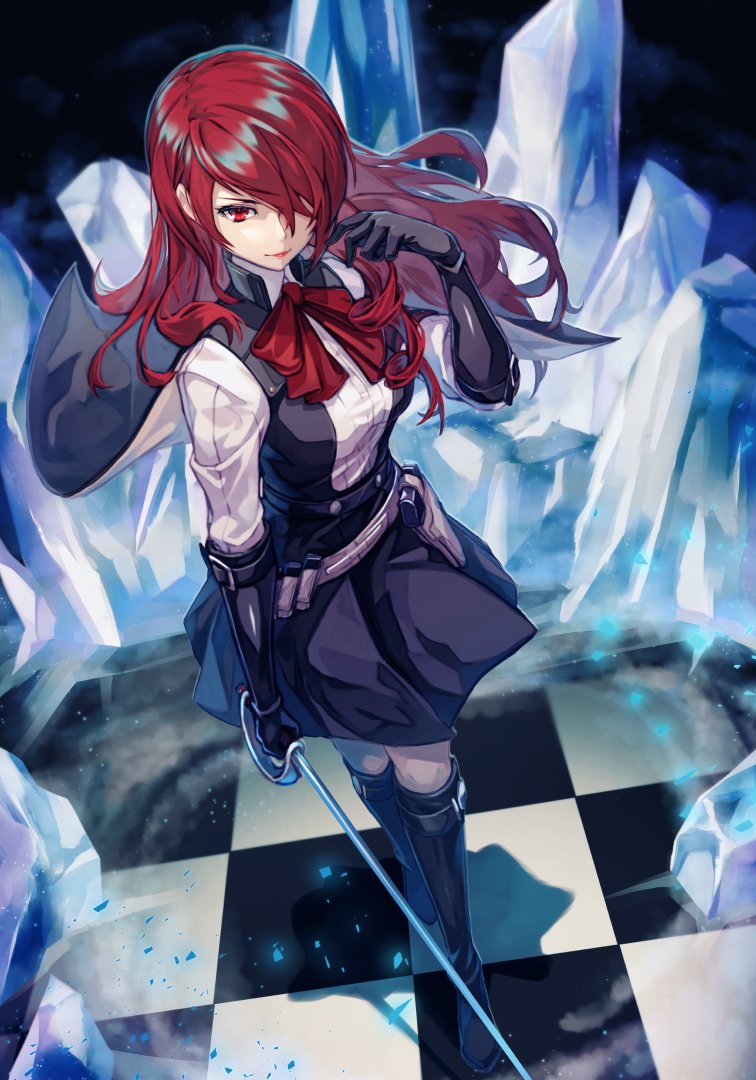 kirijou mitsuru (persona and 2 more) drawn by online_neet