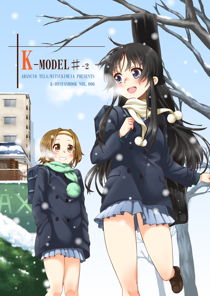 akiyama mio and tainaka ritsu (k-on!) drawn by mitsuki_meia
