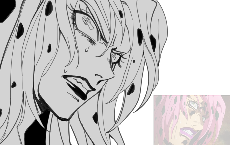 diavolo (jojo no kimyou na bouken and 1 more) drawn by sempon_(doppio_note)