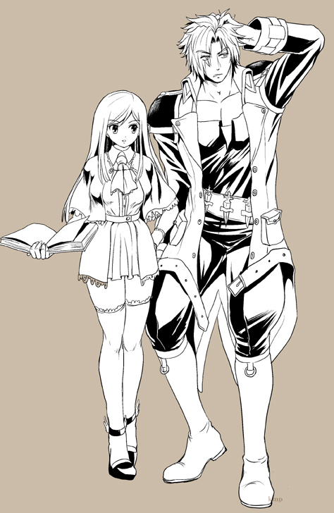 charlotte aulin and jonathan morris (castlevania and 1 more) drawn by rich_kmp