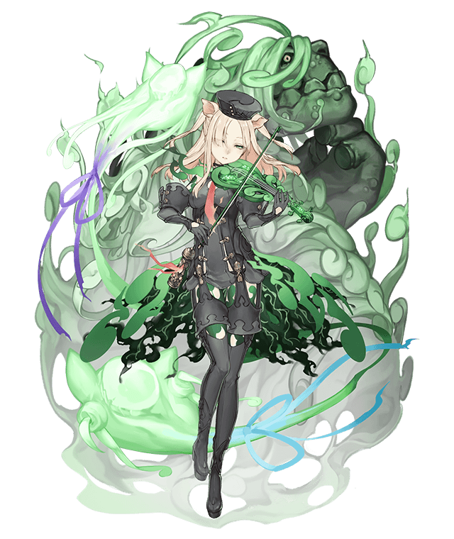 green little pig, red little pig, blue little pig, and sloth bear (sinoalice) drawn by ji_no