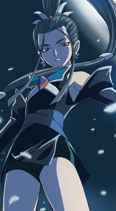 dark aqua (precure and 1 more) drawn by haruyama_kazunori
