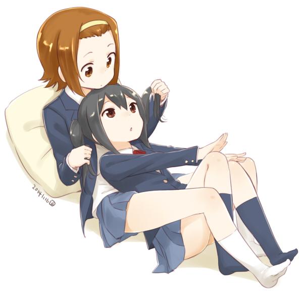 nakano azusa and tainaka ritsu (k-on!) drawn by nagian