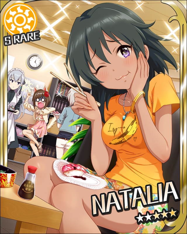 anastasia, maekawa miku, natalia, and takamine noa (idolmaster and 1 more)