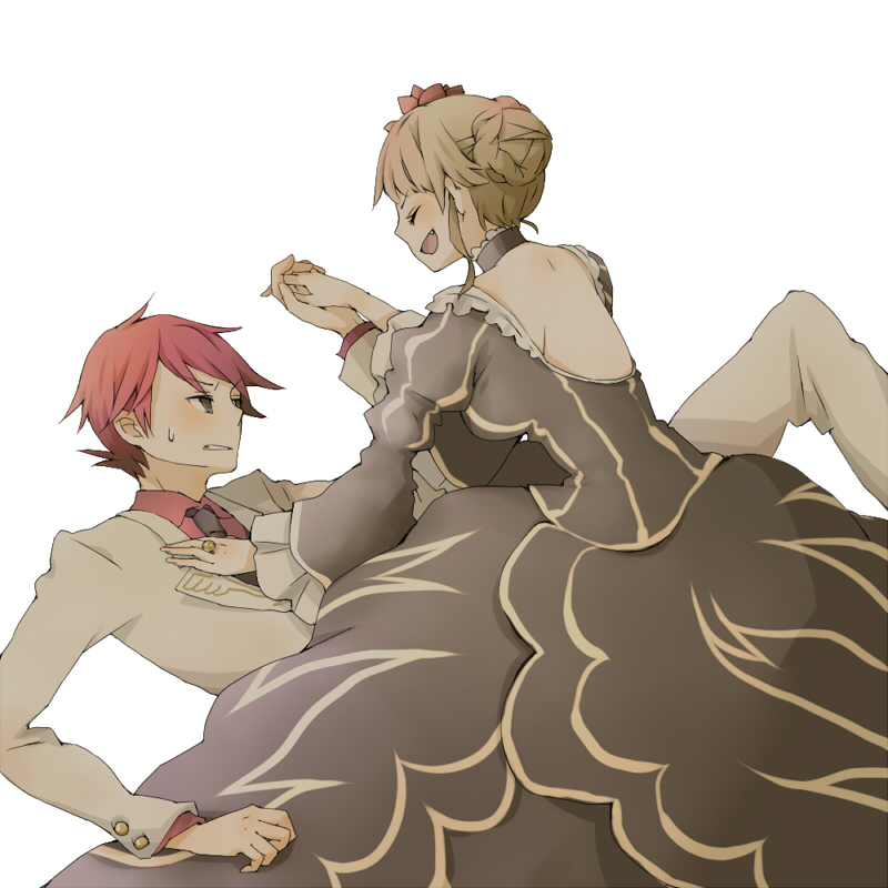 beatrice and ushiromiya battler (umineko no naku koro ni) drawn by 0930erina