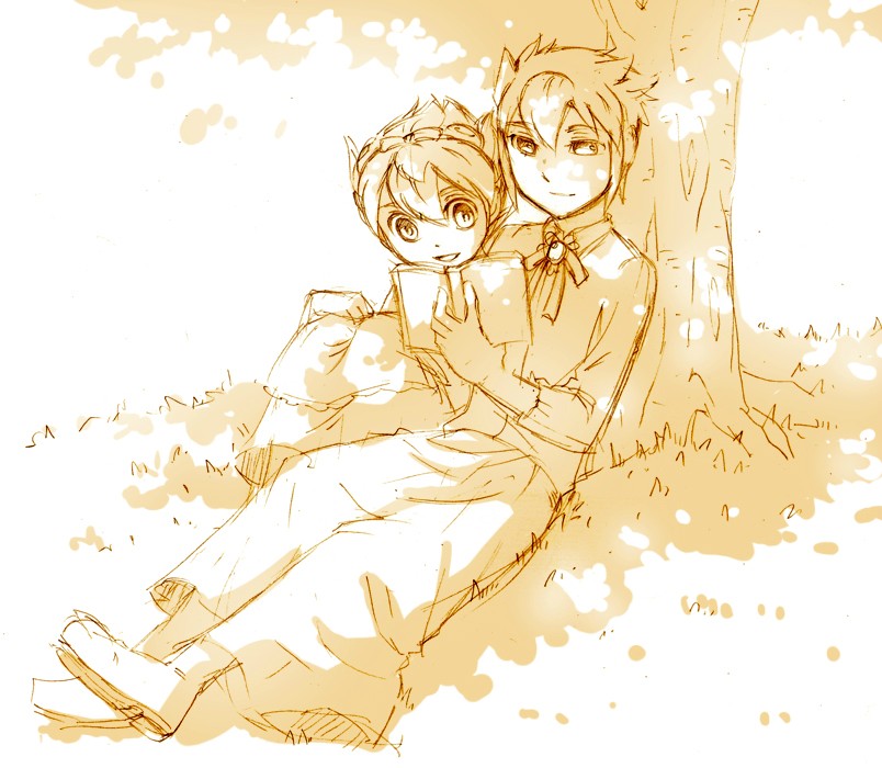 alice and matsukaze tenma (inazuma eleven and 2 more) drawn by cr72