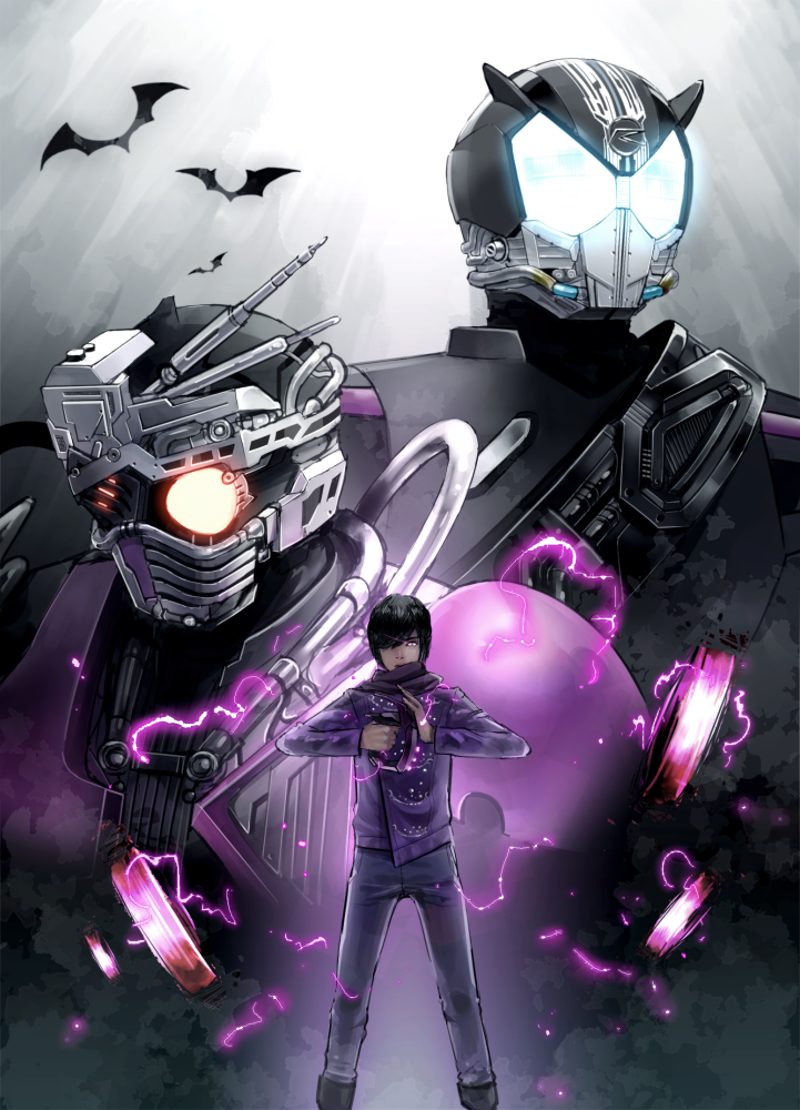 chase, mashin chaser, and kamen rider protodrive (kamen rider and 1 more) drawn by naokado