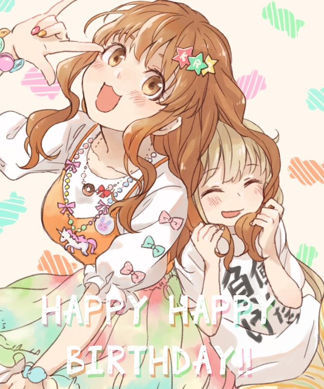 futaba anzu and moroboshi kirari (idolmaster and 1 more) drawn by chanosuke