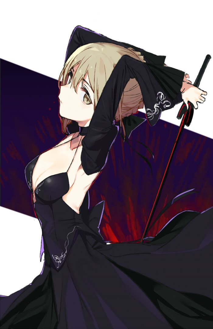 artoria pendragon and saber alter (fate and 1 more) drawn by pinch_(nesume)