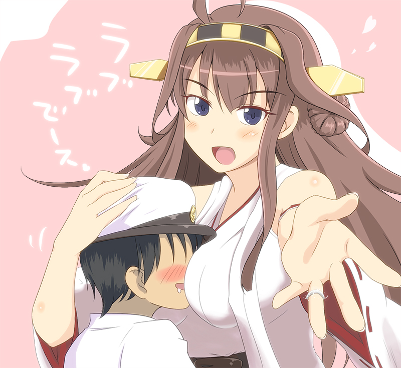 admiral, kongou, and little boy admiral (kantai collection) drawn by toko5121