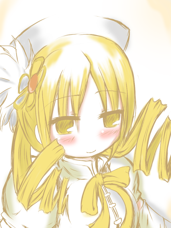 tomoe mami (mahou shoujo madoka magica) drawn by tenpura_(megusama)