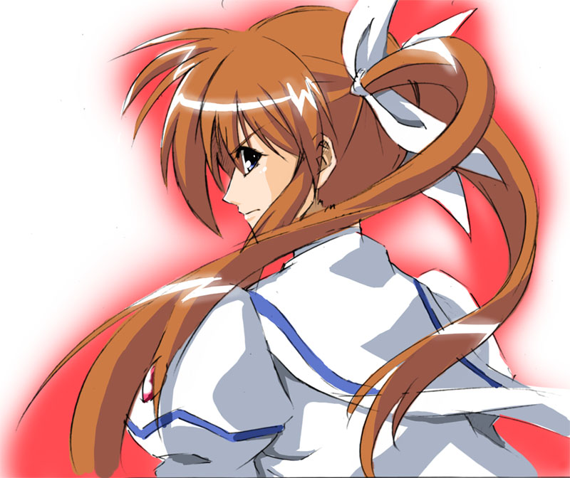 takamachi nanoha (lyrical nanoha and 1 more) drawn by fujitama_(lose_dog)