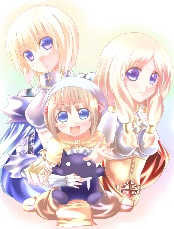 lord knight, swordsman, paladin, and deviruchi (ragnarok online) drawn by chibi_(nekomimimi)