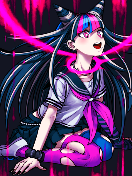 mioda ibuki (danganronpa and 1 more) drawn by zakki
