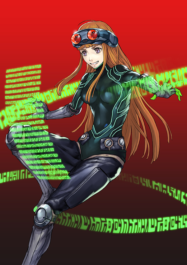 sakura futaba and oracle (persona and 1 more) drawn by maekawa_yuichi