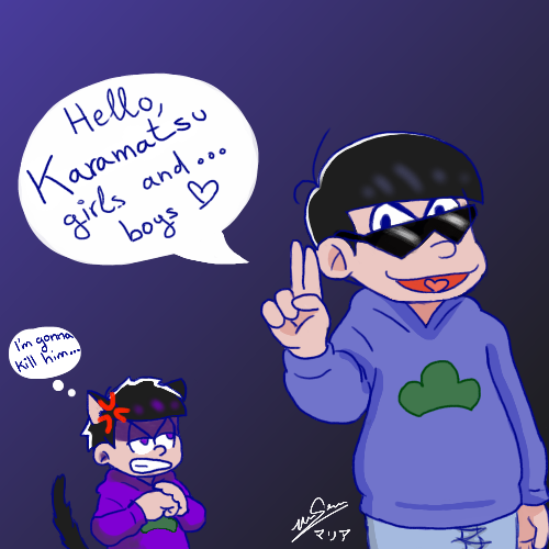 matsuno karamatsu and matsuno ichimatsu (osomatsu and 1 more)