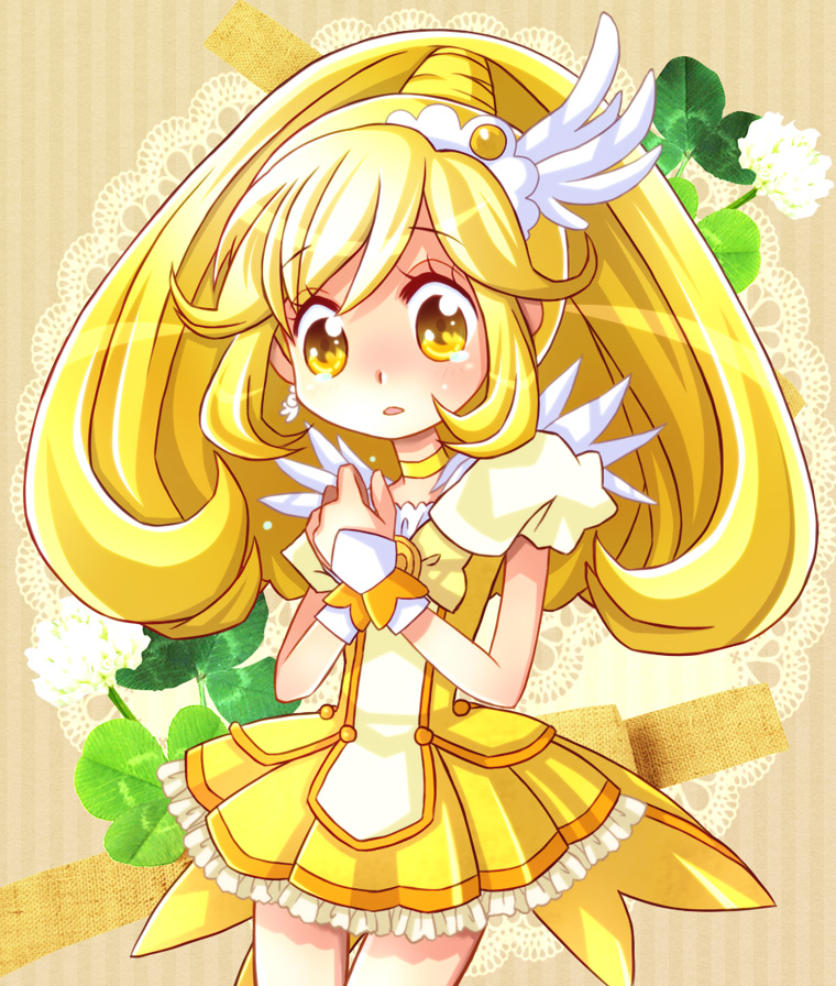 kise yayoi and cure peace (precure and 1 more) drawn by hiyopuko