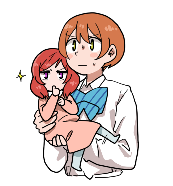 nishikino maki and hoshizora rin (love live! and 1 more) drawn by anyan_(jooho)