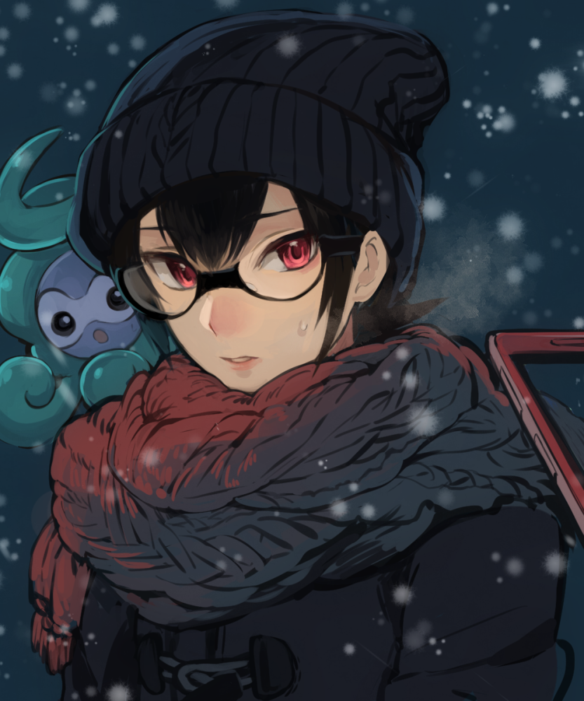 brendan and castform (pokemon and 1 more) drawn by yukin_(es)