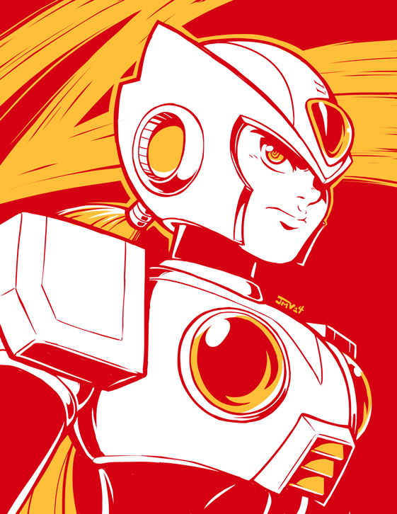 zero (mega man and 1 more) drawn by jmanvelez