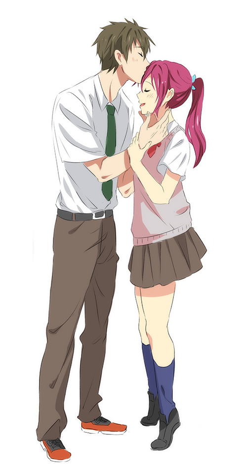 tachibana makoto and matsuoka gou (free!) drawn by miyuli