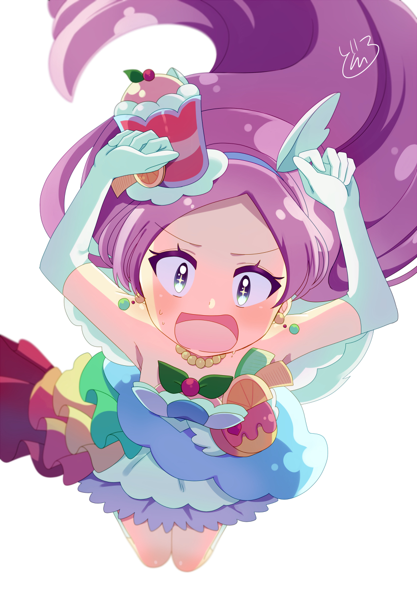 kirahoshi ciel and cure parfait (precure and 1 more) drawn by doroshii