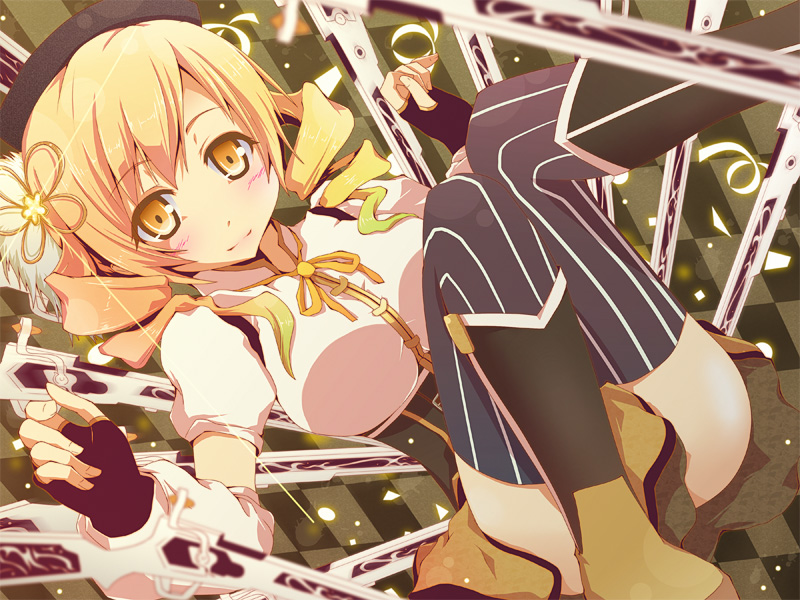 tomoe mami (mahou shoujo madoka magica) drawn by koumei_(harmonizer)