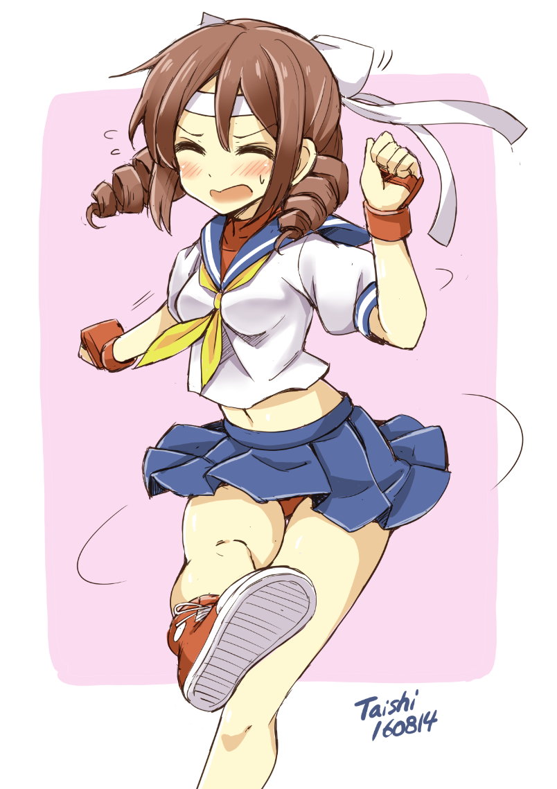 kasugano sakura and harukaze (kantai collection and 2 more) drawn by shimouki_izui