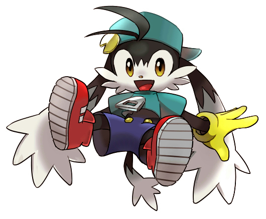 pac-man and klonoa (kaze no klonoa) drawn by yutani