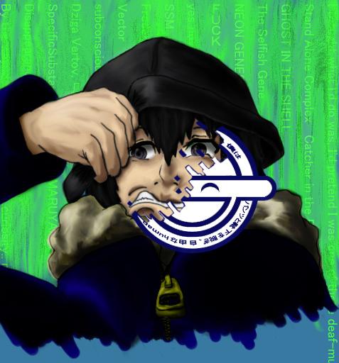 aoi (ghost in the shell and 1 more) drawn by waraccha_otoko