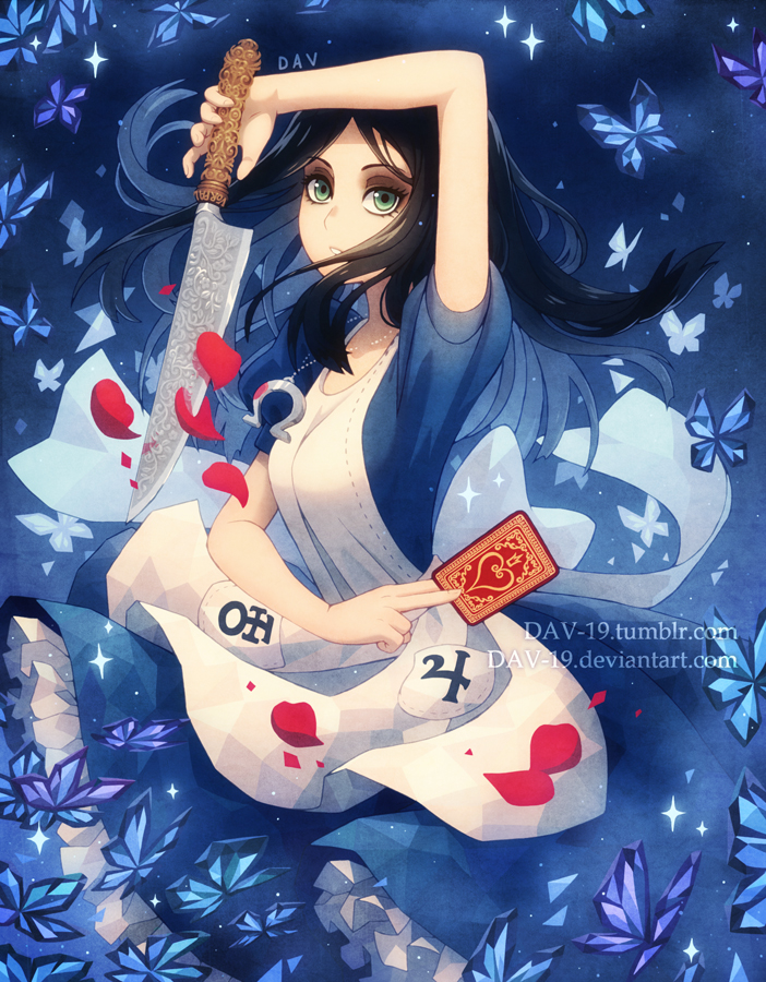 alice liddell (american mcgee's alice and 1 more) drawn by dav-19